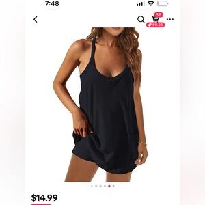 TikTok shop dress with shorts set